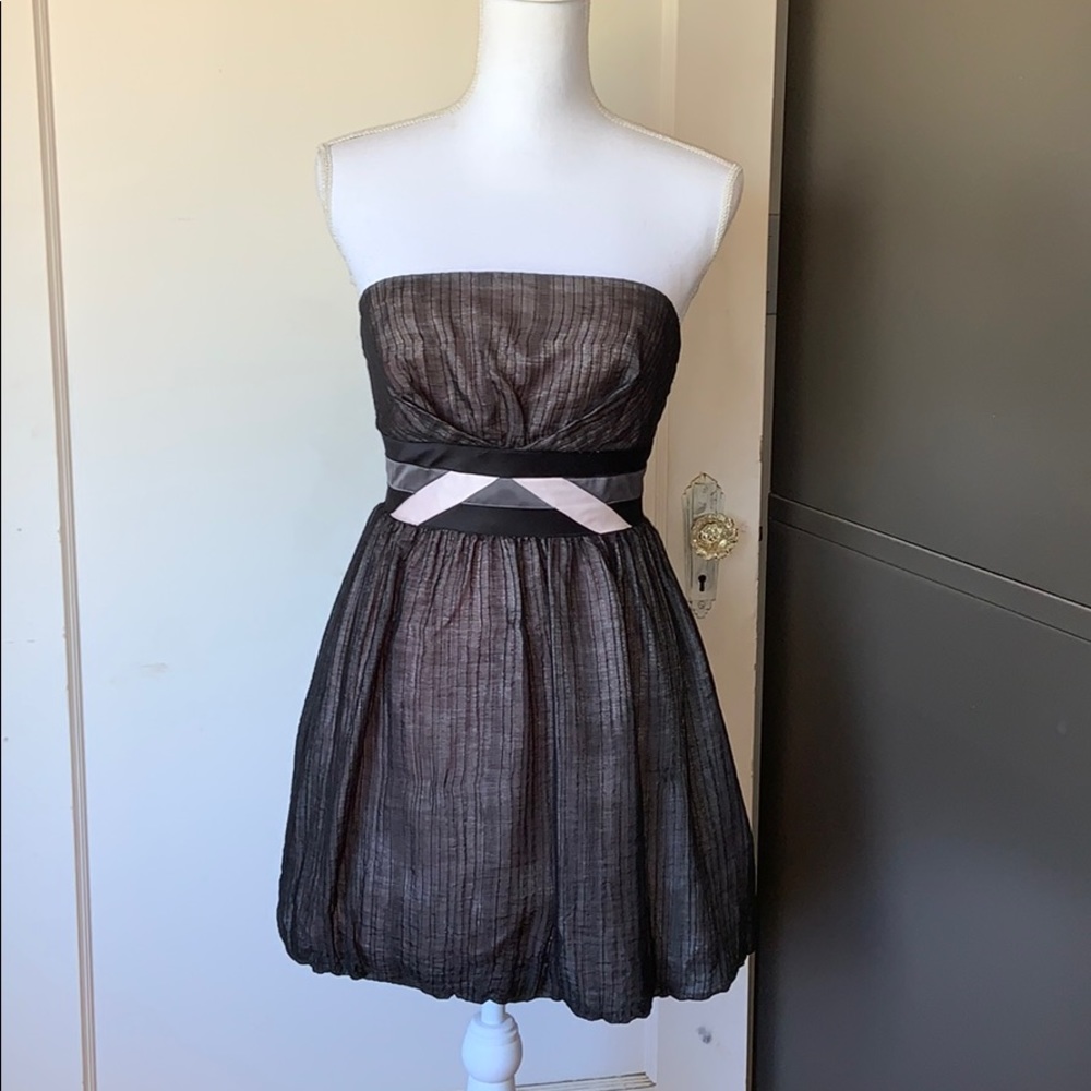 BCBGENERATION Strapless Bubble Hem Dress